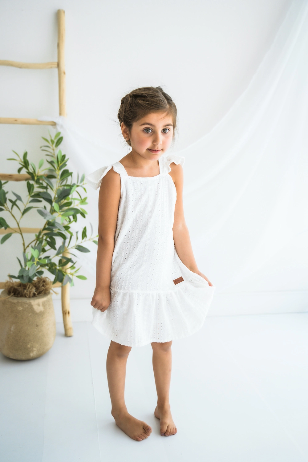 Vestido de 2024 broderi infantil